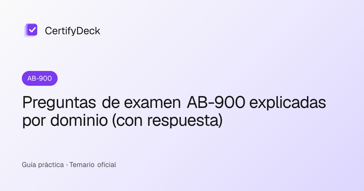 Preguntas de examen AB-900 explicadas por dominio (con respuesta)