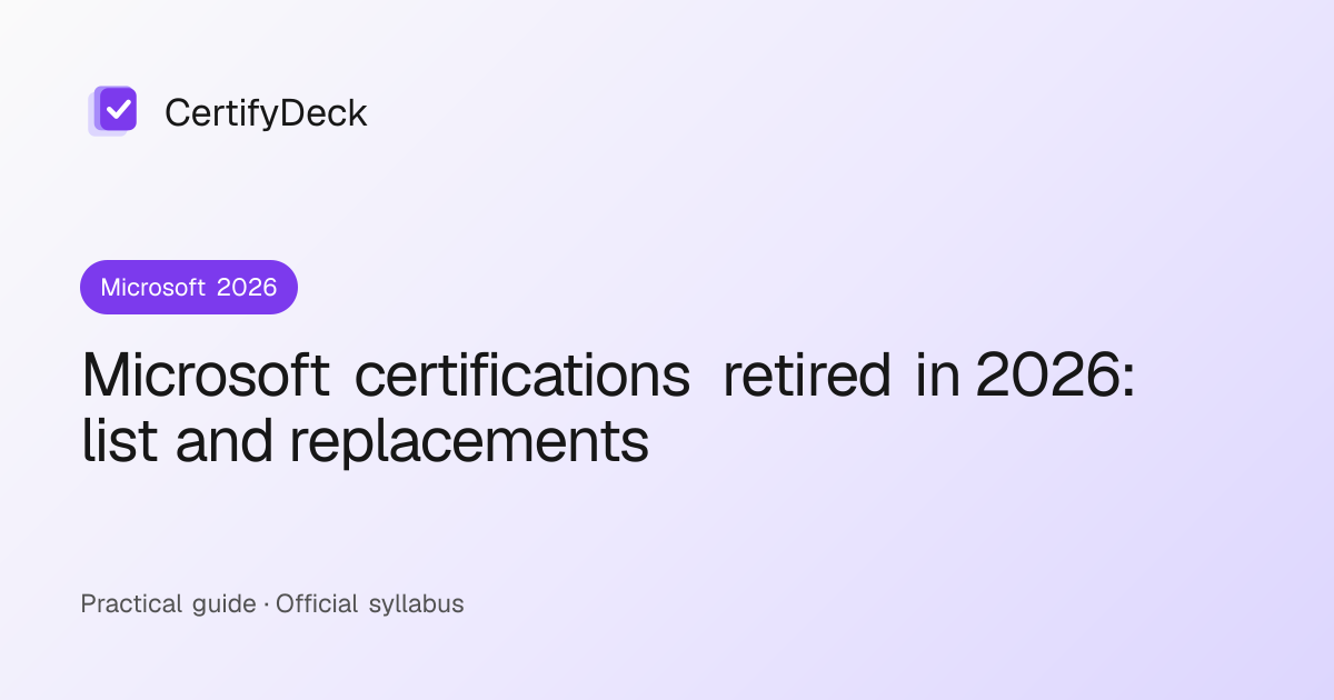 Microsoft certifications retired in 2026: list and replacements