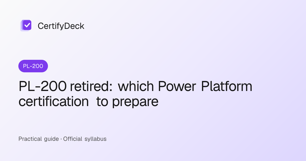 PL-200 retired: which Power Platform certification to prepare