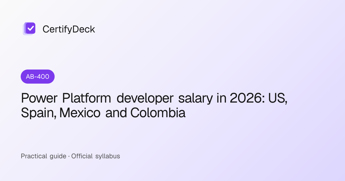 Power Platform developer salary in 2026: US, Spain, Mexico and Colombia